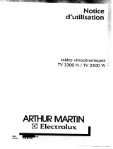 ARTHUR MARTIN ELECTROLUX TV3300W Manuel utilisateur