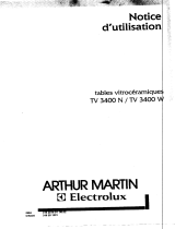 ARTHUR MARTIN ELECTROLUX TV3400W              Manuel utilisateur