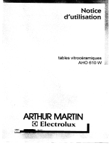 ARTHUR MARTIN ELECTROLUX AHO610W Manuel utilisateur