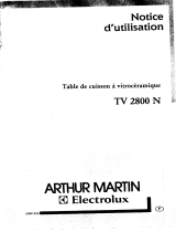 ARTHUR MARTIN ELECTROLUX TV2800N Manuel utilisateur