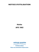 ARTHUR MARTIN ELECTROLUX AFC982X Manuel utilisateur