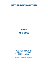 ARTHUR MARTIN ELECTROLUX AFC9003W Manuel utilisateur
