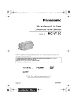Panasonic HC V160 Mode d'emploi