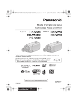 Panasonic HCV550EF Le manuel du propriétaire
