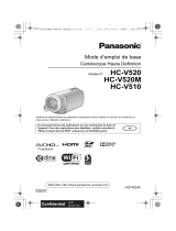 Panasonic HCV520EF Le manuel du propriétaire
