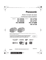 Panasonic HCV750EG Le manuel du propriétaire