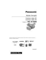 Panasonic HCX1000PP Le manuel du propriétaire