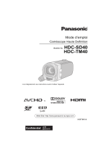 Panasonic HDCTM40EG Le manuel du propriétaire