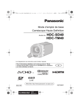 Panasonic HDC-SD40 Le manuel du propriétaire