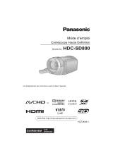 Panasonic HDCSD800EG Mode d'emploi