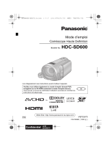 Panasonic HDCSD600EG Le manuel du propriétaire