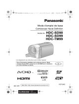 Panasonic HDC-TM99 Le manuel du propriétaire