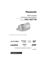 Panasonic HDCSDT750EG Le manuel du propriétaire