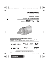 Panasonic HDCSDT750EG Guide de démarrage rapide