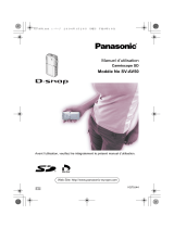 Panasonic SVAV50 Manuel utilisateur