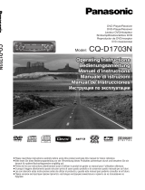 Panasonic CQD1703N Le manuel du propriétaire