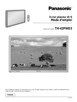 Panasonic TH-42PWD3U Le manuel du propriétaire