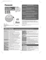 Panasonic SLSV570 Le manuel du propriétaire