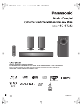 Panasonic SCBT222EG Le manuel du propriétaire