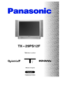 Panasonic TX-29PS12F Le manuel du propriétaire