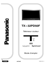 Panasonic TX32PD50F Le manuel du propriétaire