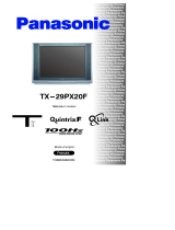 Panasonic TX29PX20F Le manuel du propriétaire