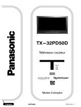 Panasonic TX32PD50D Le manuel du propriétaire