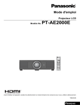 Panasonic PT-AE2000E Mode d'emploi