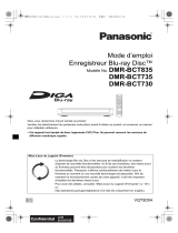 Panasonic DMR-BCT835EG Le manuel du propriétaire