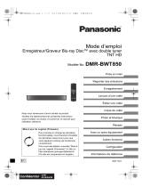 Panasonic Lecteur Enregistreur Graveur Blu Ray Full HD 3D DMR-BWT850EC I Double Tuner TNT HD Disque dur 1 To Convertisseur 2K/4K UHD High Res Sound Design compact Manuel utilisateur