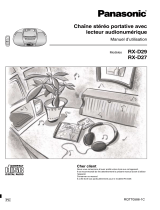 Panasonic RX-D29 Le manuel du propriétaire