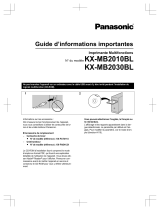 Panasonic KXMB2030BL Le manuel du propriétaire