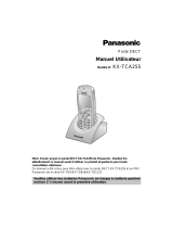 Panasonic KX-TCA255CE Le manuel du propriétaire