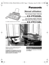 Panasonic KXFP205BL Le manuel du propriétaire
