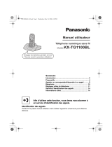 Panasonic KX-TG1100BL Le manuel du propriétaire
