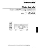 Panasonic PTD3500E Mode d'emploi
