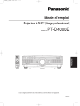 Panasonic PTD4000E Mode d'emploi