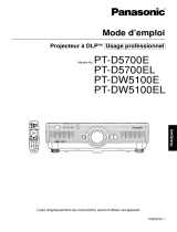 Panasonic PTDW5100E Mode d'emploi