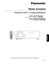 Panasonic PTDW7000E Mode d'emploi