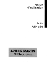 ARTHUR MARTIN ELECTROLUX AFP636W Manuel utilisateur