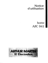 ARTHUR MARTIN ELECTROLUX AFC941X Manuel utilisateur