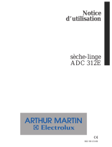 ARTHUR MARTIN ADC312E Manuel utilisateur