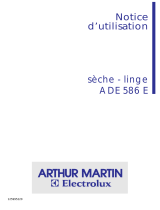ARTHUR MARTIN ELECTROLUX ADE586E Manuel utilisateur