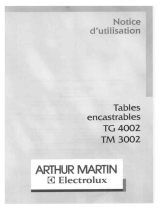 ARTHUR MARTIN TG4002W Manuel utilisateur