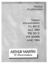 ARTHUR MARTIN TG4012W Manuel utilisateur
