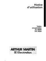 ARTHUR MARTIN ELECTROLUX TG4004T Manuel utilisateur