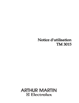 ARTHUR MARTIN ELECTROLUX TM3015X Manuel utilisateur