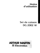 ARTHUR MARTIN DG2002W Manuel utilisateur