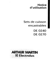 ARTHUR MARTIN ELECTROLUX DE0240X Manuel utilisateur