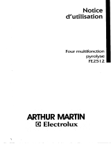 ARTHUR MARTIN ELECTROLUX FE2512X1 Manuel utilisateur